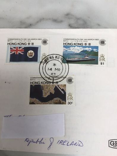 1st Day cover. Hong Kong Coimmonwealth Day March 1983