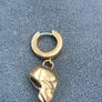 Gold Skull Earring Image 3