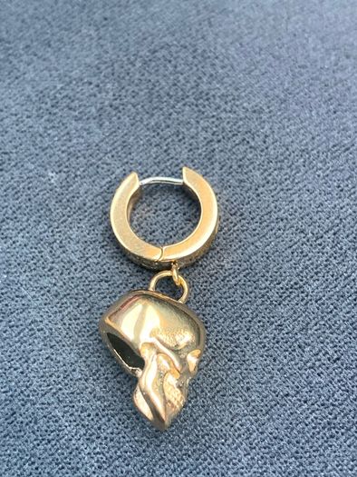 Gold Skull Earring