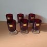 Set of 6 beautiful Luminarcs "Ruby Red Cavalier" wine glasses Image 2
