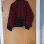 Neslay Red/Black  Box Jacket. S .18.   New- No Tag. Image 3