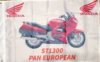 Honda ST 1300 Pan European flag 3ft x 2ft Red.