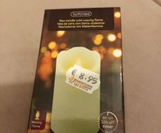 LED candle with flickering flame