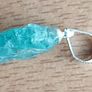 3.5 ct Blue Apatite Crystal on 925 Silver bail Image 3