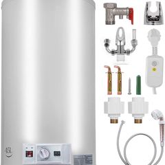 Electric Hot Water Tank 2 kW, Water Heater 45 L, Temperature Adjustment