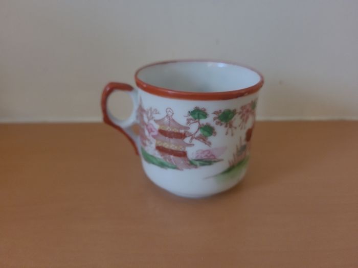 Six antique tea cups