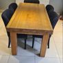 dining table with glass cover Image 2