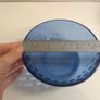 Two Blue Pressed Glass and Molded Glass Nibbles Dishes for Sale as a Pair, in Excellent Condition. Image 8