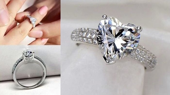 Crystal Heart Ring