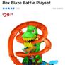 Hot Wheels City Let's Race T-Rex Blaze Battle Playset Image 3