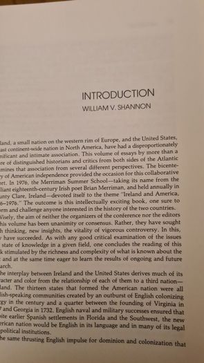 American And Ireland, 1776-1976. The Americ Dentity And The Irish Connections. Hardback In Good Condition.