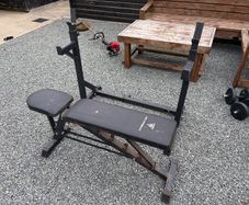 Gym bench + rack