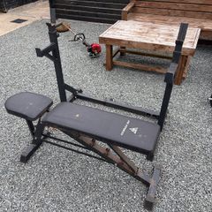 Gym bench + rack