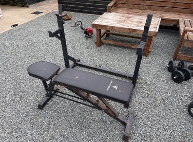 Gym bench + rack
