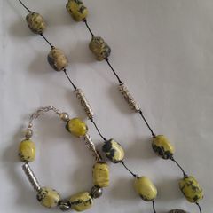 Serpentine - Gemstone - Necklace & Bracelet