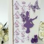 Beautiful handmade purple fairy card Image 3