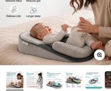 Anti reflux, anti colic pillow