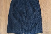 Hoss Intropia black embroidered pencil skirt size 8