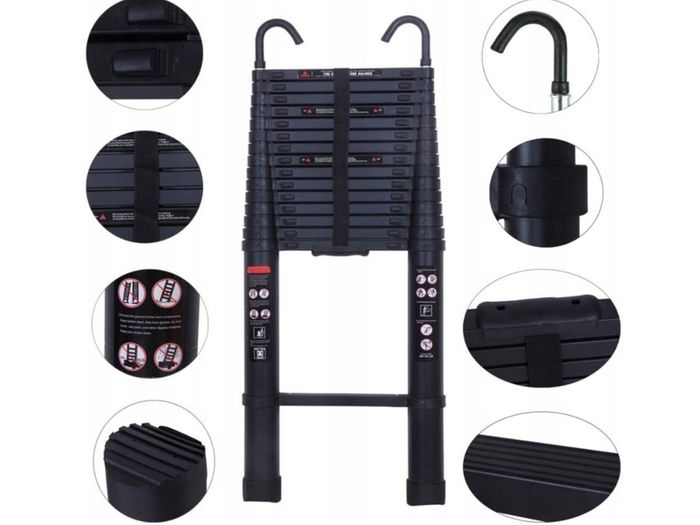 Telescopic Ladder Many Heights and Sizes