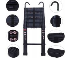 Portable Telescopic Ladder Lightweight DIY Many Sizes