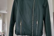 Primark green biker style jacket