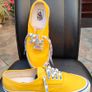 Vans Anaheim Factory Authentic 44dx Deck - Yellow  Perfect Condition Like New Size 10.5 Image 4