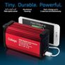 300W Car Power Inverter 12V to 240V / 230V Converter, USB-A and USB-C 3A Charging Ports - Charge Your Laptop, iPad, iPhone, Tablet, Consoles & More - Durable and Powerful - Red Aluminum Body Image 8
