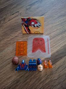 A mix of Lego Spider-Man figures