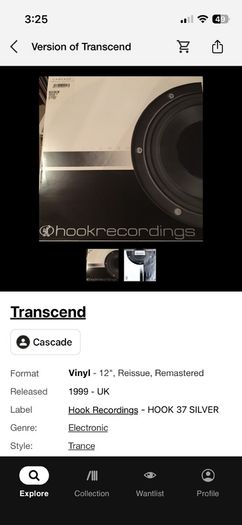 Cascade - Transcend moonman 12" vinyl