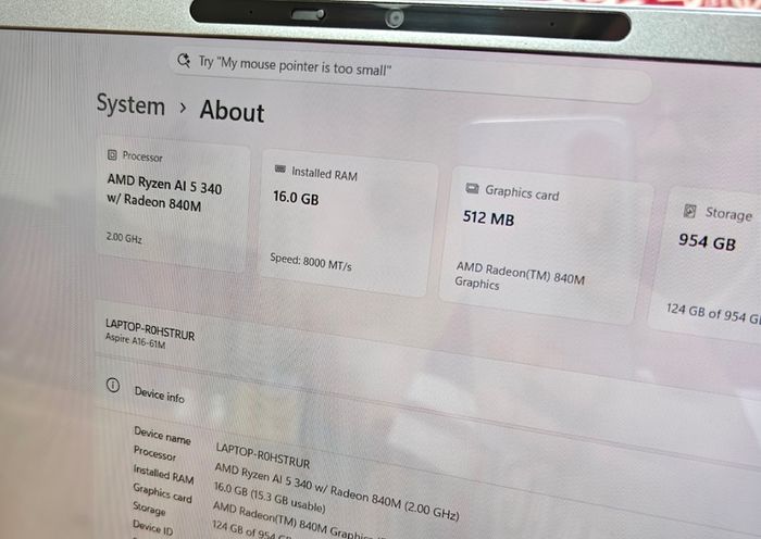 Acer Aspire Rai5/16gb/1tb/16 Oled