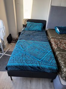 Ikea slattum bedframe with mattress 1 minth old