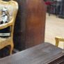 Antique Gothic Revival Oak Hall Console with Mirror Image 8