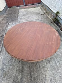 Antique flip top mahogany table