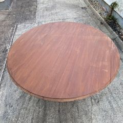 Antique flip top mahogany table