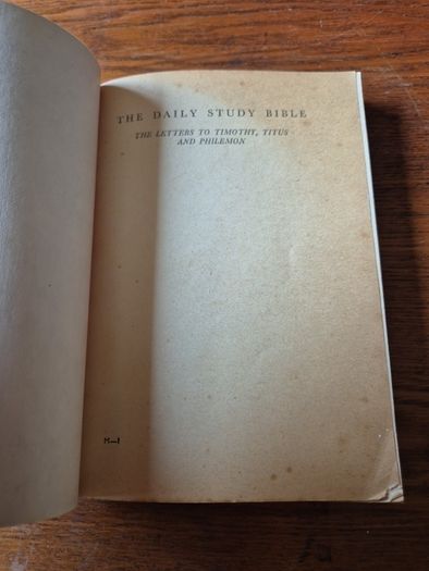 Vintage 1960 Letters to Timothy Titus Philemon William Barclay The Daily Study Bible. Religious.