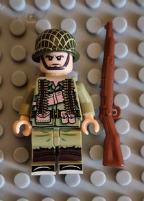 Lego compatible, military figures, American infantry. 15 figures plus rifles.