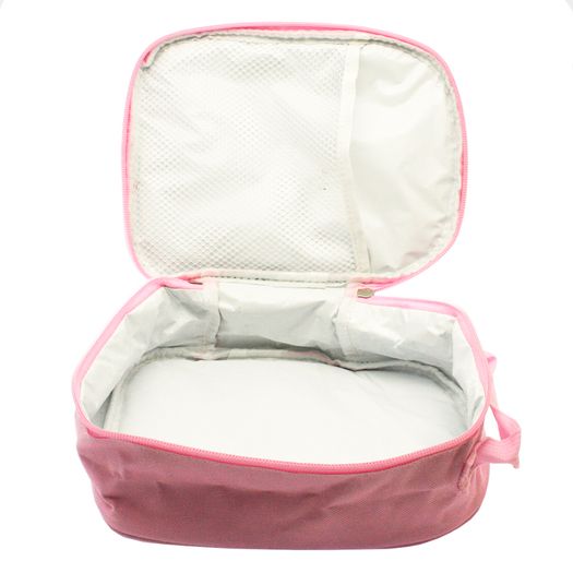 Pink Lunch Bag for Kids with custom printed personalised photo or image / back to school stationery