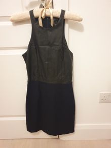 Mango Mini Black and Navy Dress (XS)