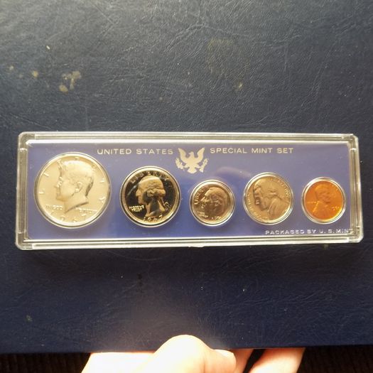 US 1967 Silver coin Proof set."Special mint Set".Gem BU in case.