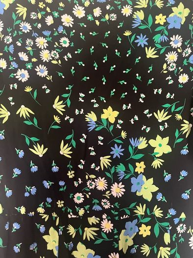Brand new new look mini black and floral cotton dress