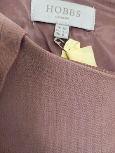Hobbs Dusky Pink Wool Dress