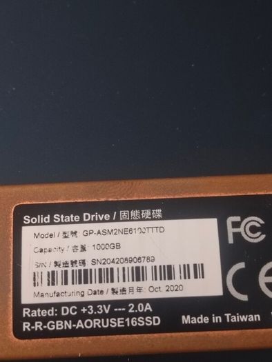 Gigabyte Aorus 1TB NVMe