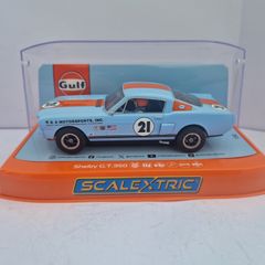 Scalextric C4570 Shelby GT350 Gulf Edition Slot Car  (touring classic muscle)