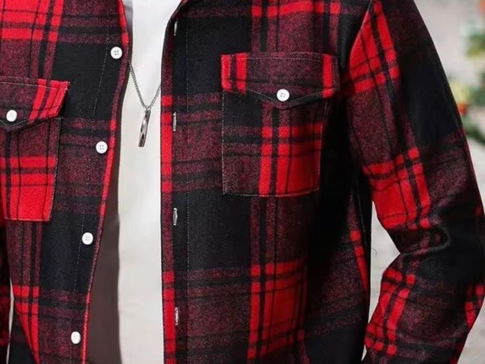 Plaid long sleeve shirt