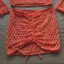 Orange beach cover-up set, size 12 Image 4