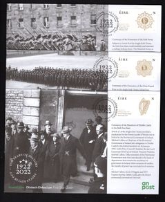 2022 Ireland 100 Years of History Commemorative Stamp An Post First Day Covers (3) (FDC)