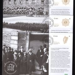 2022 Ireland 100 Years of History Commemorative Stamp An Post First Day Covers (3) (FDC)