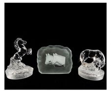 Vintage Crystal equestrian set