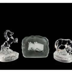 Vintage Crystal equestrian set