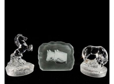 Vintage Crystal equestrian set